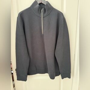 Banana Republic Men's Black Zip-Up Sweater